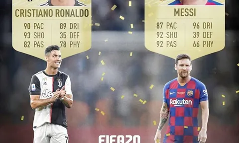 Ronaldo, Messi so kè chỉ số trong game FIFA ra sao 10 năm qua?