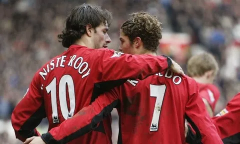 Ronaldo và những lời quát tháo khó nghe của Van Nistelrooy ở Man United