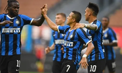 Sanchez chấm dứt chuỗi 16 trận "tịt ngòi", Inter vùi dập đối thủ bằng 1 set tennis