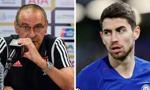 Jorginho giải thích lý do không tái hợp Sarri tại Juventus
