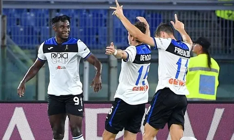 "Sát thủ" Colombia lập công, Atalanta khiến AS Roma ôm hận tại Olimpico