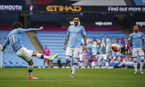 Silva tỏa sáng, Man City thắng Bournemouth trong trận cầu 'nghịch lý'