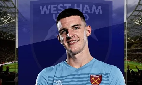 Declan Rice và quá trình vươn tầm thành tiền vệ hàng đầu Premier League