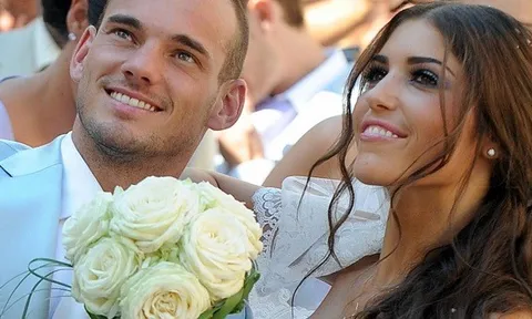 Sneijder nói gì về tin đồn không dám ly hôn vợ vì sợ mất tiền?