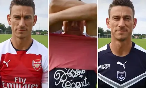 SỐC! Kinh tởm với hành động điên rồ của Koscielny ngay khi rời Arsenal