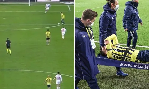SỐC! Ozil hỏng ăn khó tin, phải rời sân bằng cáng