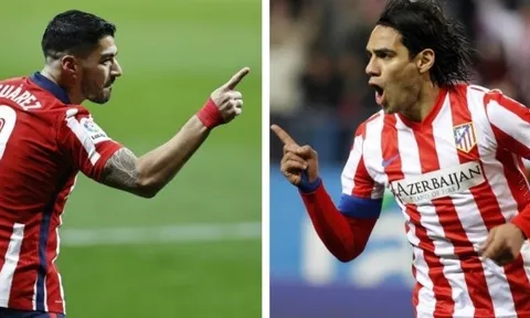 Suarez bắt kịp thành tích ghi bàn của Radamel Falcao