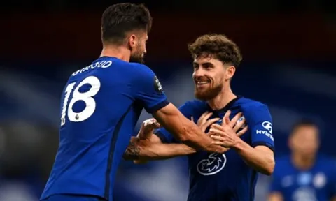Tân binh đến Stamford Bridge, Giroud xô Jorginho sau bàn thắng hạ Norwich