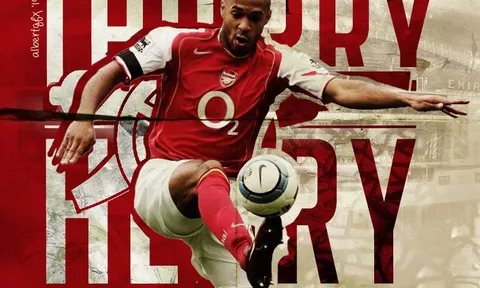 Thierry Henry và những năm tháng khó quên với Arsenal