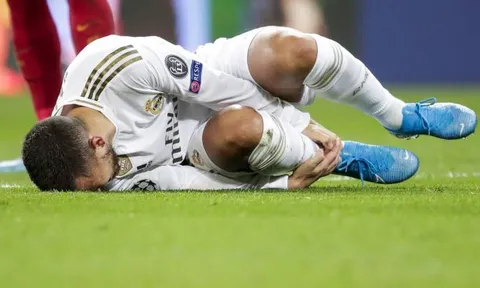 Chính thức: Hazard ngồi ngoài ít nhất 2 tuần vì chấn thương mới