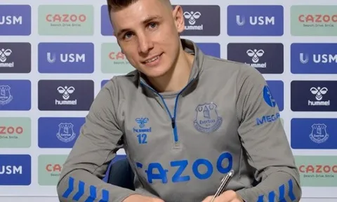 Trang chủ Everton xác nhận, cột trụ biên trái ký hợp đồng mới