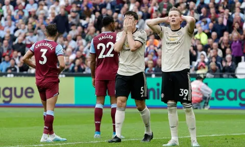 TRỰC TIẾP West Ham 2-0 Man Utd: Thất bại bạc nhược (KT)