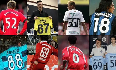 Từ 'Lord' Bendtner đến Balotelli: Top 10 số áo "không đụng hàng" của làng túc cầu