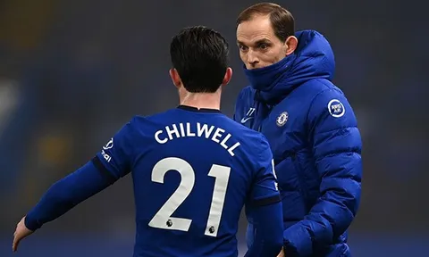 Tuchel lý giải việc rút Chilwell rời sân đến 2 lần trong 4 trận đã qua