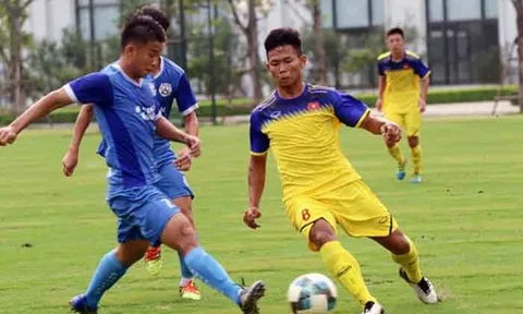 U19 Việt Nam nhận trái đắng trong trận đấu tập với Á quân Hạng Nhất