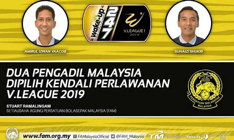Hai trọng tài Malaysia được "chi viện" ở 2 lượt cuối V-League 2019