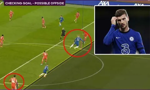 VAR đã cướp mất bàn thắng của Timo Werner vào lưới Liverpool?