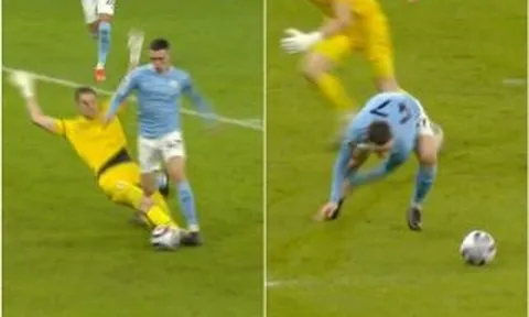 VAR lại "tấu hài" trong màn hủy diệt Southampton của Manchester City