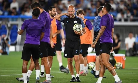 Video buổi tập luyện của Man City ở Nhật Bản