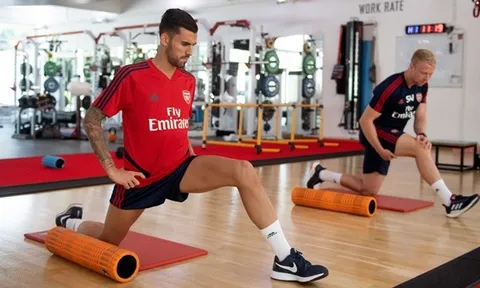 Video Dani Ceballos tập luyện buổi đầu ở Arsenal