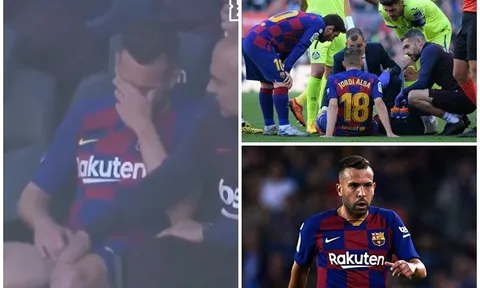 'Viên đạn bạc' của Barca bật khóc vì chấn thương