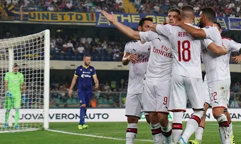 "Vua dội bom" ghi bàn, AC Milan nhọc nhằn vượt ải Verona