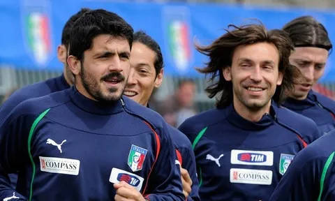 Vừa nhậm chức HLV trưởng Juve, Pirlo đã bị Gattuso cảnh báo