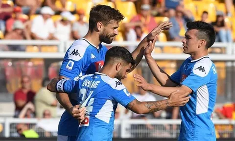"Vua sư tử" lập cú đúp, Napoli nhẹ nhàng đánh bại tân binh của Serie A
