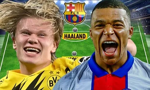 Có Haaland và Mbappe, đội hình Barcelona khủng thế nào mùa tới?