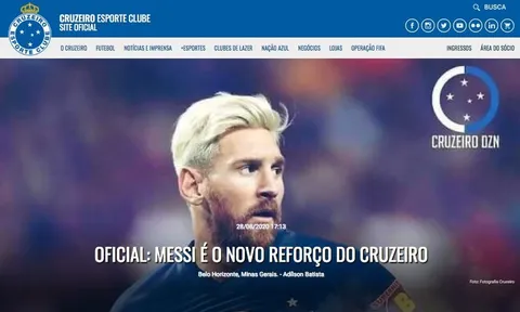 CLB Brazil gây bão khi "thông báo" chiêu mộ thành công Lionel Messi