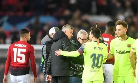 HLV Solskjaer: "Chúng tôi đã làm mọi điều tốt nhất để cản Messi"