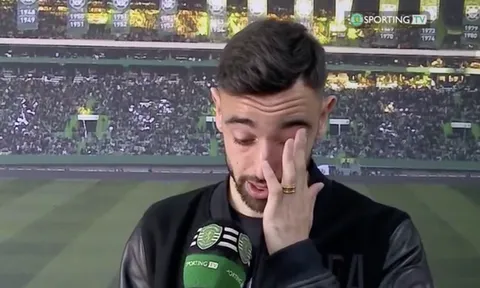Đến Man Utd, Bruno Fernandes khóc lóc không ngừng