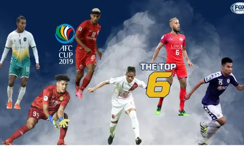 Top 6 cầu thủ xuất sắc lượt 6 AFC Cup: CLB Hà Nội đóng góp 1 cái tên