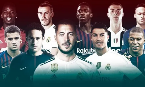 10 bản hợp đồng đắt giá nhất thế giới: Eden Hazard đứng ở đâu?
