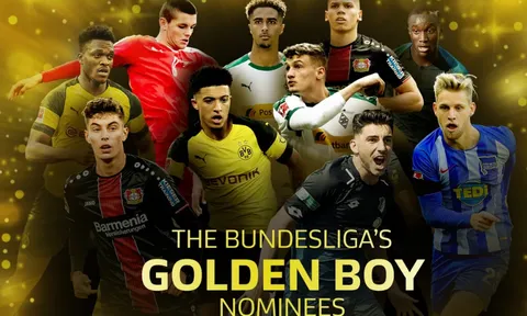 10 ứng cử viên 'Golden Boy' của Bundesliga: Sẽ có người đăng quang?