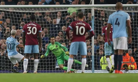 Man City ghi 1 bàn trước West Ham sau tổng cộng 20 cút sút