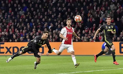 Ronaldo đánh đầu cự phách, Juventus hòa hú vía với Ajax