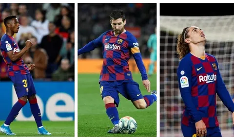 Vui vẻ bên "tình mới", Messi biến Griezmann thành "bù nhìn" tại Camp Nou