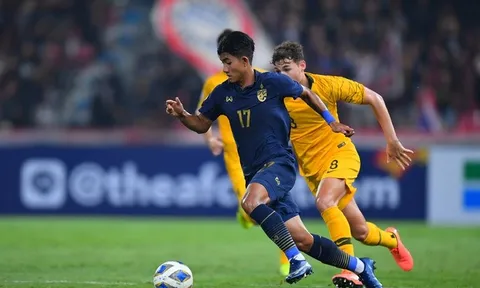 Thua ngược Australia, U23 Thái Lan đánh mất ngôi đầu bảng A