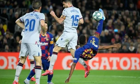 Thần đồng mở show diễn, Barcelona nhẹ nhàng vượt qua Levante