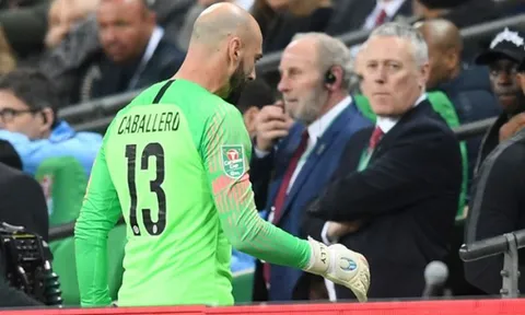 Caballero nói gì khi được thay Kepa bắt chính trận gặp Leicester?