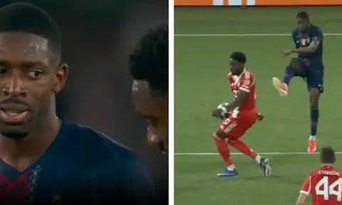 Dembele tấu hài vụ Davies chạm tay và lập cú đúp