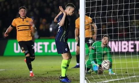 5 điểm nhấn Newport 1-4 Man City: Cầu thủ 1500 bảng vượt mặt sao triệu đô, Jesus khiến Pep an tâm