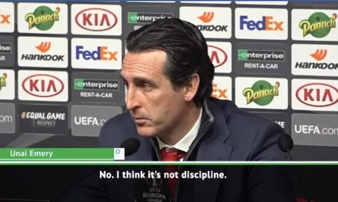 Arsenal nhận 3 thẻ đỏ trong vòng 23 ngày, Emery nói gì?