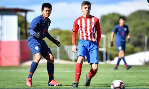 U15 Thái Lan suýt tạo cơn "địa chấn" trước đội trẻ Atletico Madrid