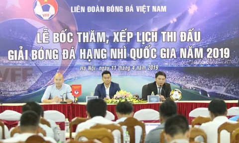 Bốc thăm, chia bảng giải Hạng Nhì Quốc gia năm 2019