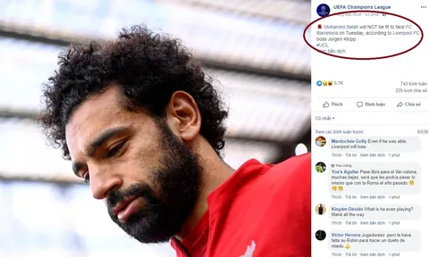 XONG! Đã rõ khả năng ra sân của Salah trận Barca