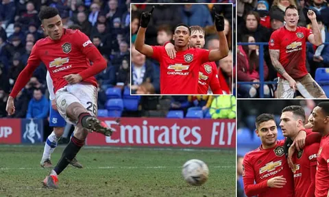 6 phút ghi 3 bàn; Man United thắng "hủy diệt" Tranmere