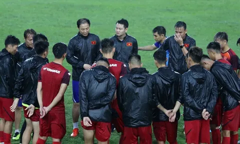Rèn quân dưới mưa, U23 Việt Nam quyết tâm cho trận đấu với U23 Myanmar
