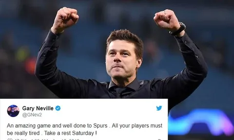 Spurs đả bại Man City, Neville hiến kế siêu hài hước cho Pochettino